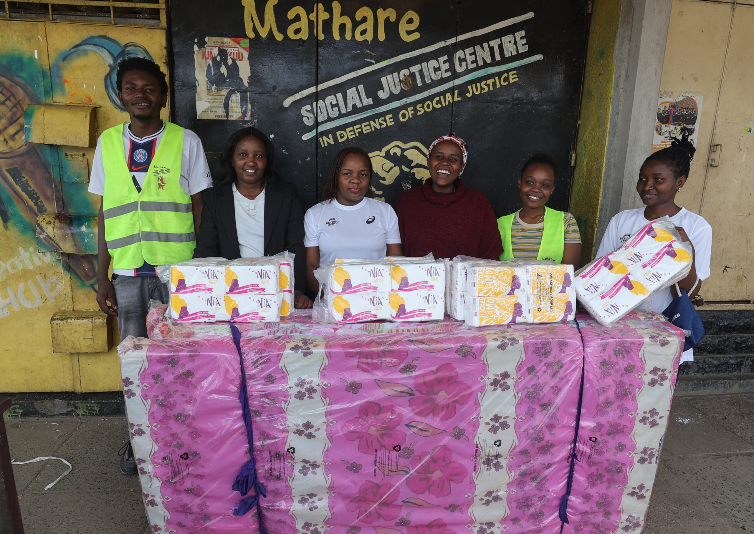 Beyond Zero Donates Essential Supplies to Flood Victims in Mathare.